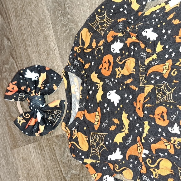 Excellent condition Bamboo peplum top and headband - Picture 3 of 3